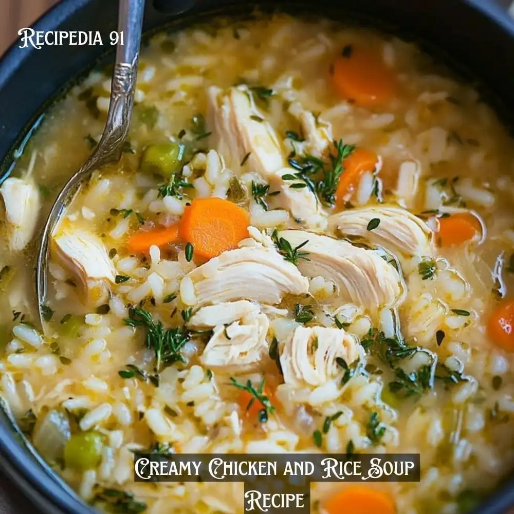 Creamy Chicken and Rice Soup 
