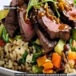 Yard House Steak Bowl Recipe - A closeup image of the finished dish