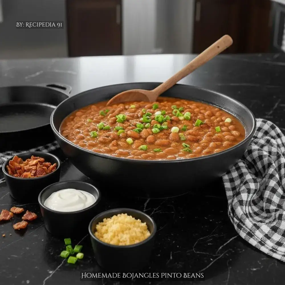 Homemade Bojangles Pinto Beans - A perfectly made beans on my kitchen table.