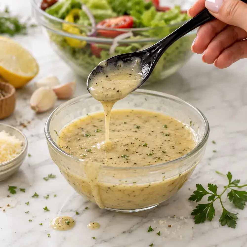 Homemade Subway MVP Parmesan Vinaigrette Dressing!