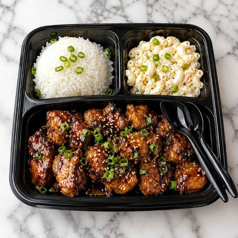 Homemade Hawaiian Bros Honolulu Chicken - Perfectly made chicken on the kitchen table.